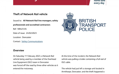 Theft of Network Rail Vehicle